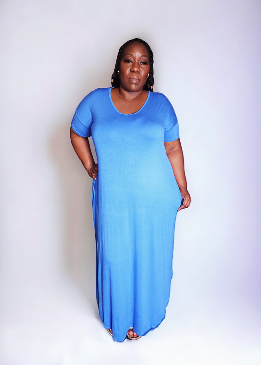 Blue Maxi - Glammed By Tray Apparel