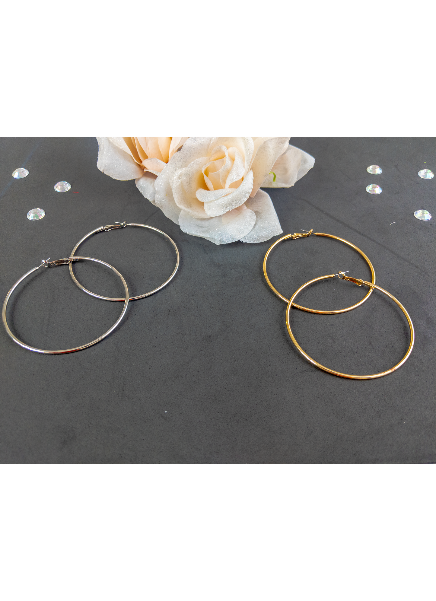 Hoop Earrings - Glammed By Tray Apparel