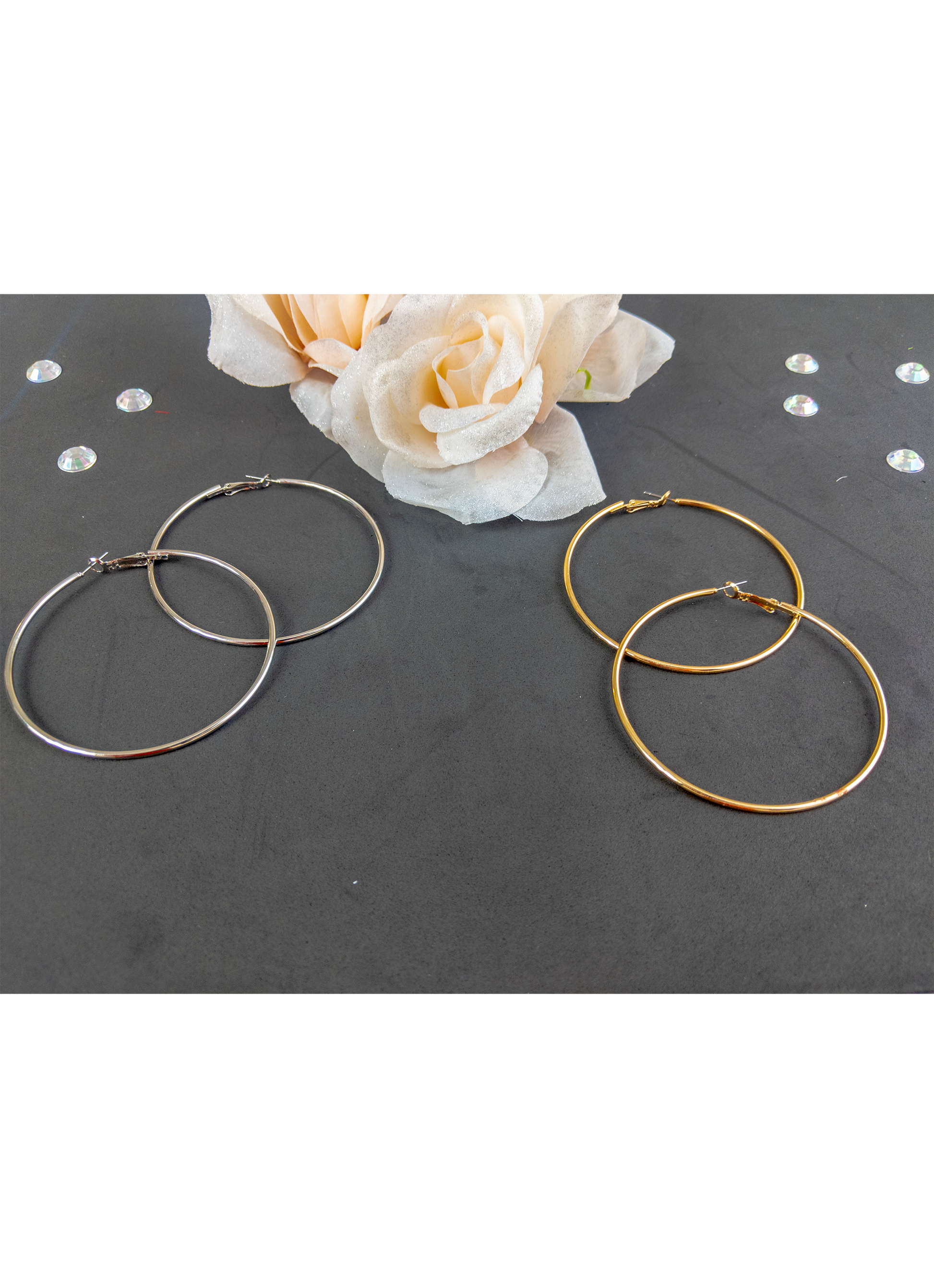 Hoop Earrings - Glammed By Tray Apparel